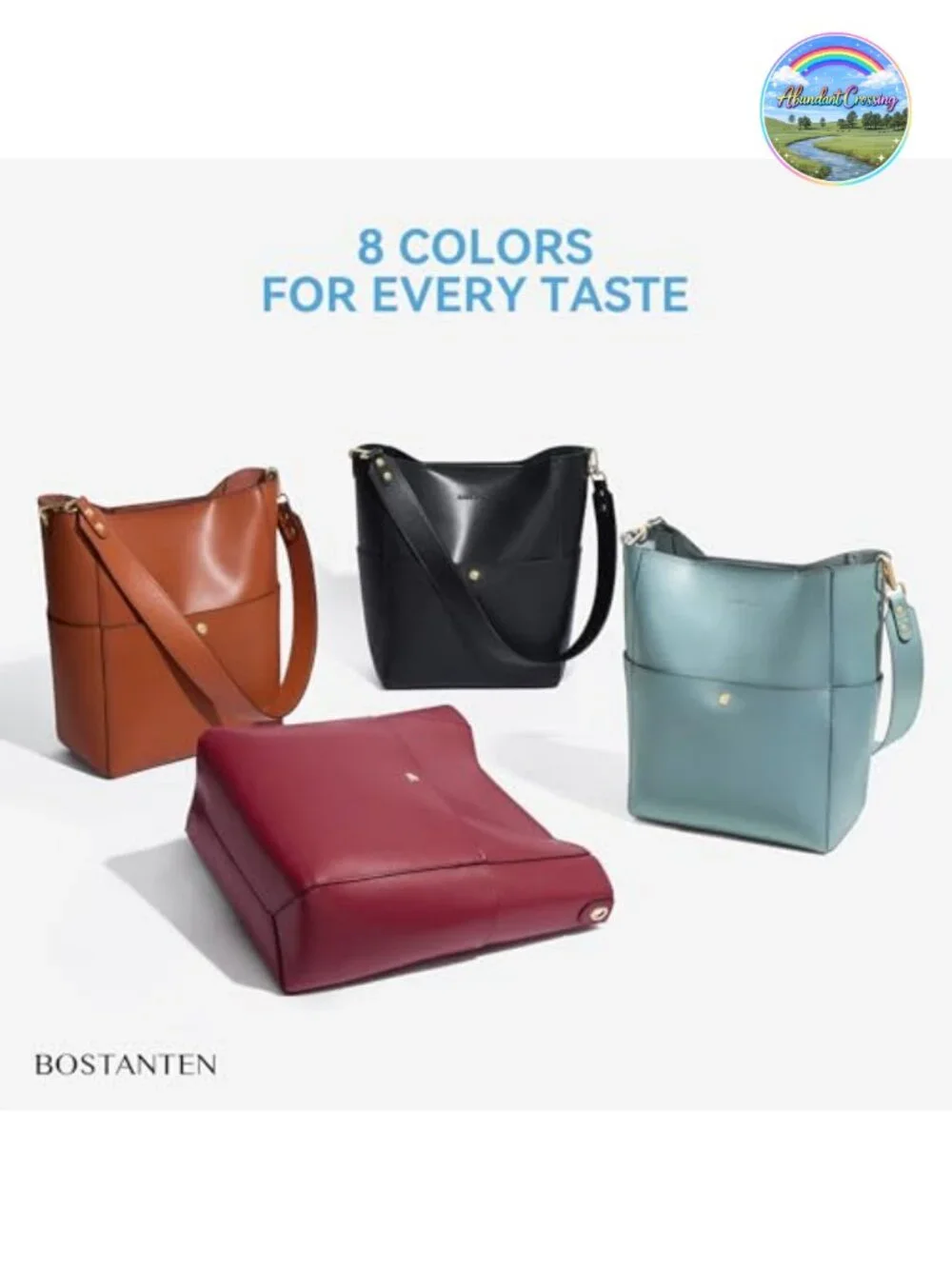 Top Layer Cowhide Leather Tote Bag with Removable Pouch & Two Straps